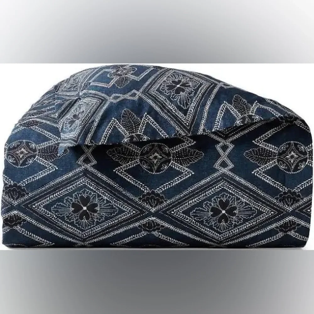 Ralph Lauren Francois Duvet Cover 100% Cotton Navy NWT Full/Queen